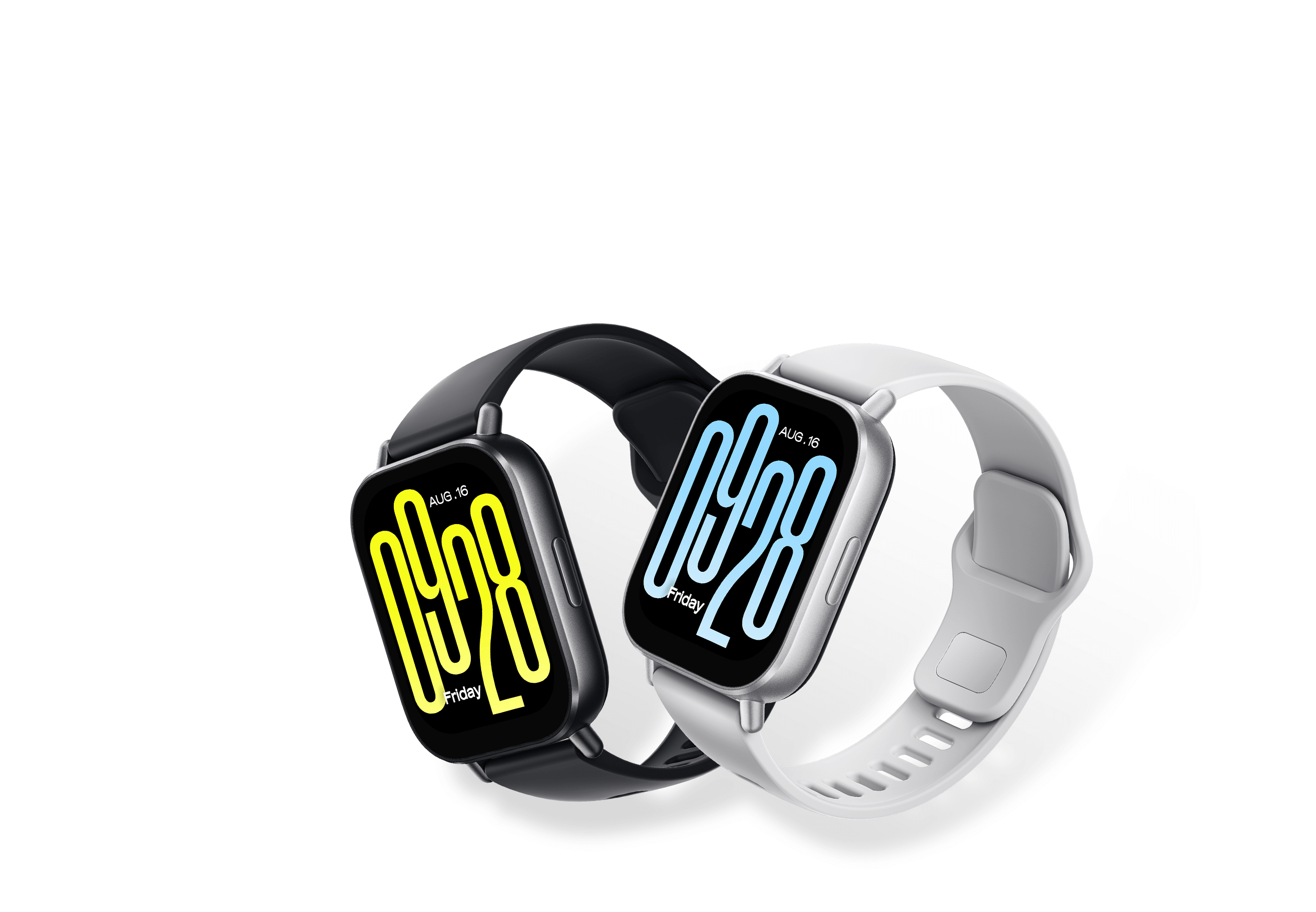 Redmi Watch 5 Active nas cores preto e prata
