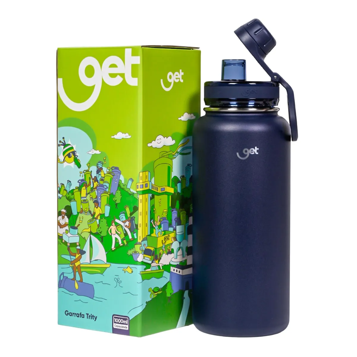 GARRAFA TÉRMICA GET TRITY - 1000ML - Imagem 3