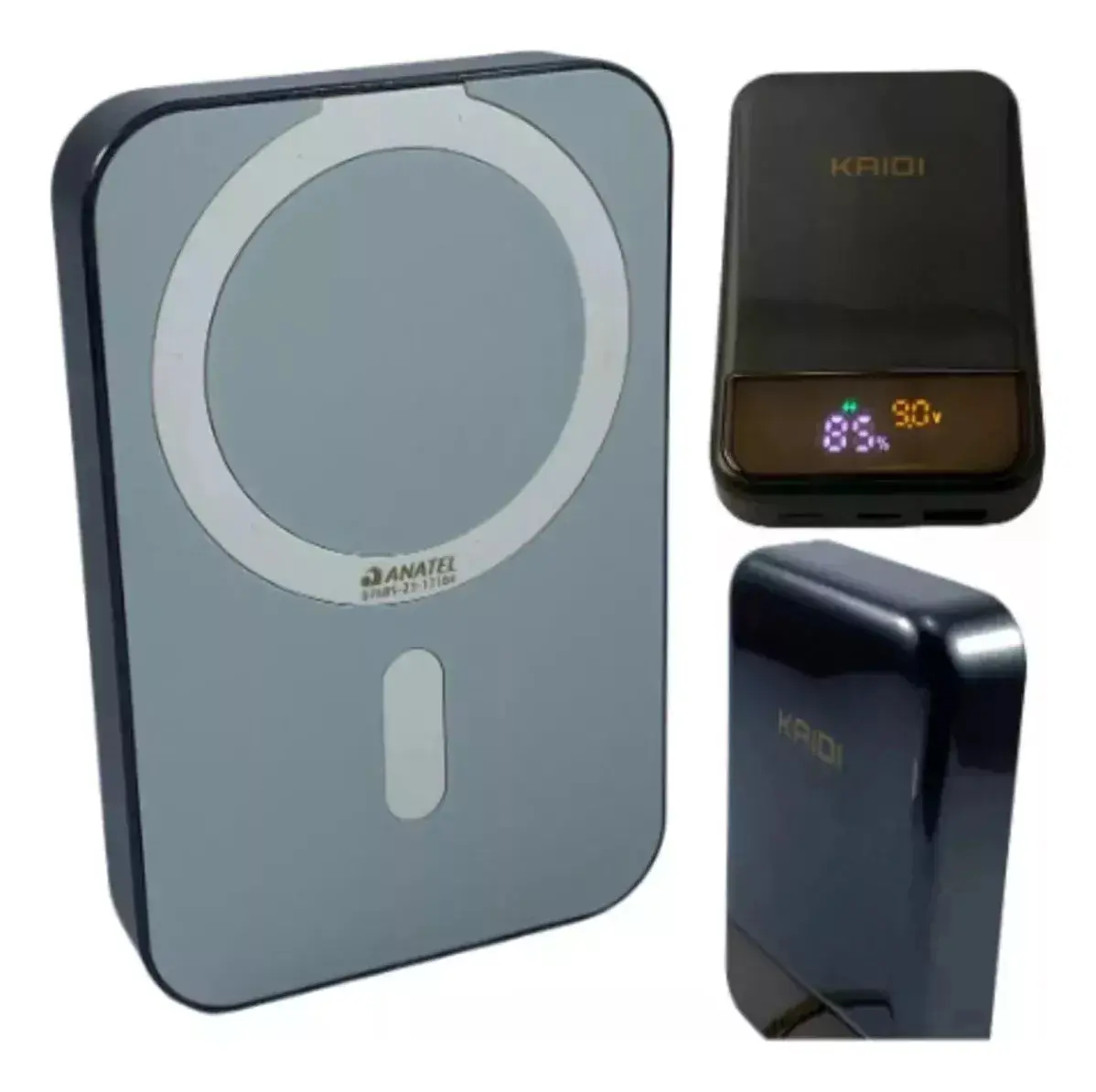 CARREGADOR PORTÁTIL MAGNÉTICO KAIDI KD998 10.000 MAH - Imagem 3