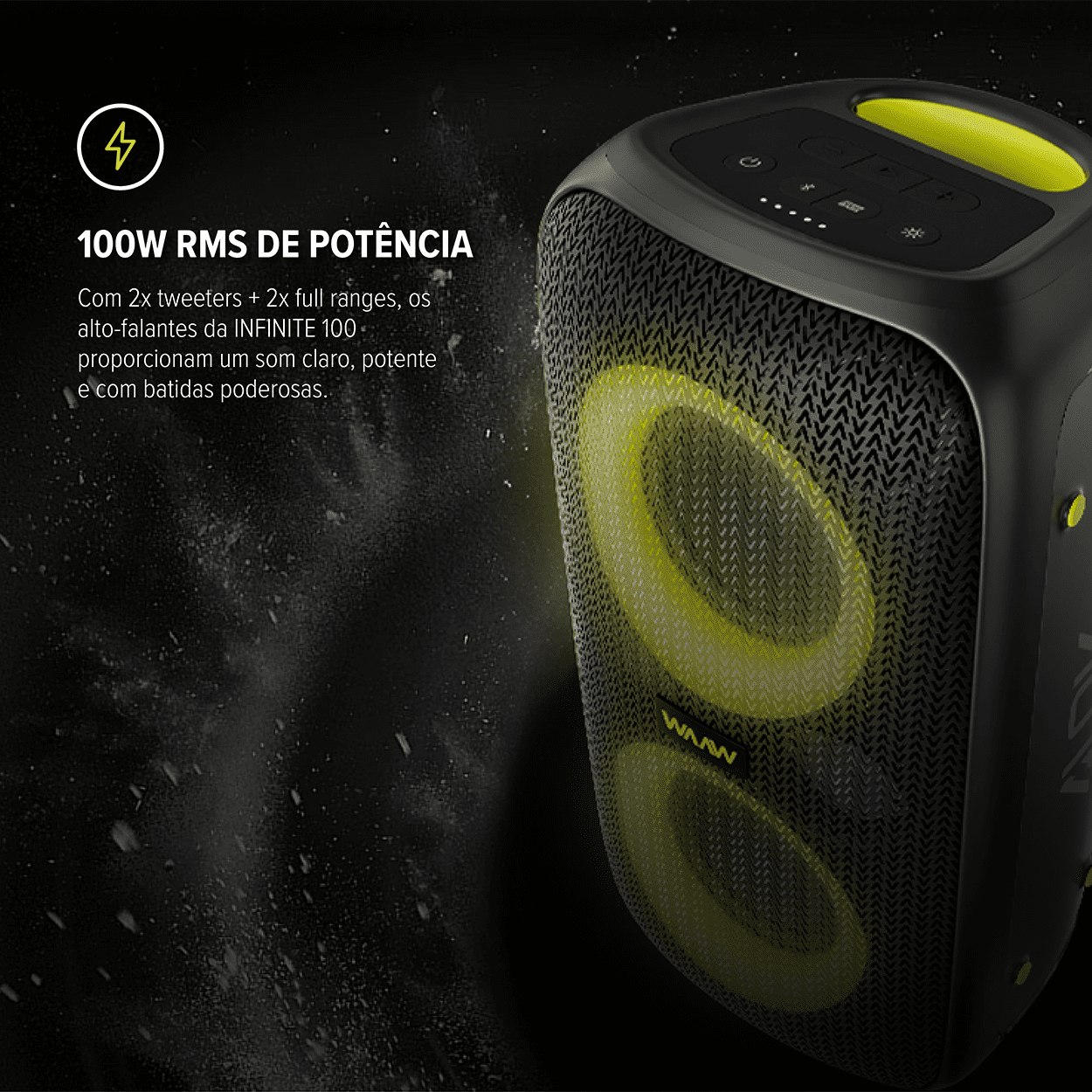 Caixa de som WAAW Sound Box Infinite 100, foto 4