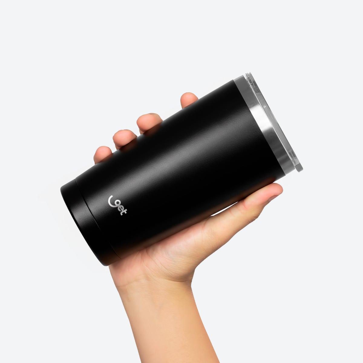 Copo Térmico Get Inox 600ml Preto - na mao